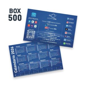 Calendario 2026 Tascabile - BOX 500 | SPEDIZIONE GRATUITA